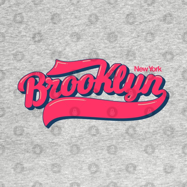 New York Brooklyn - Brooklyn Schriftzug - Brooklyn  Logo by Boogosh